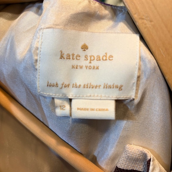 Kate Spade Sleeveless Keiran Cream and Purple Paisley Midi Structured Dress,12 - Picture 11 of 13